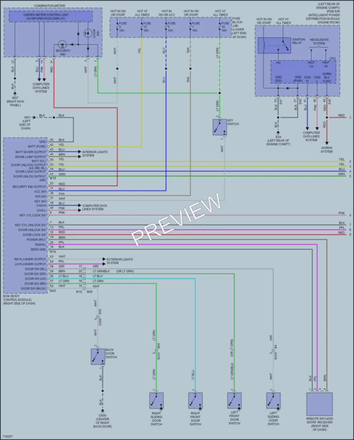 2020 Nissan NV200 Anti Theft wiring diagram preview