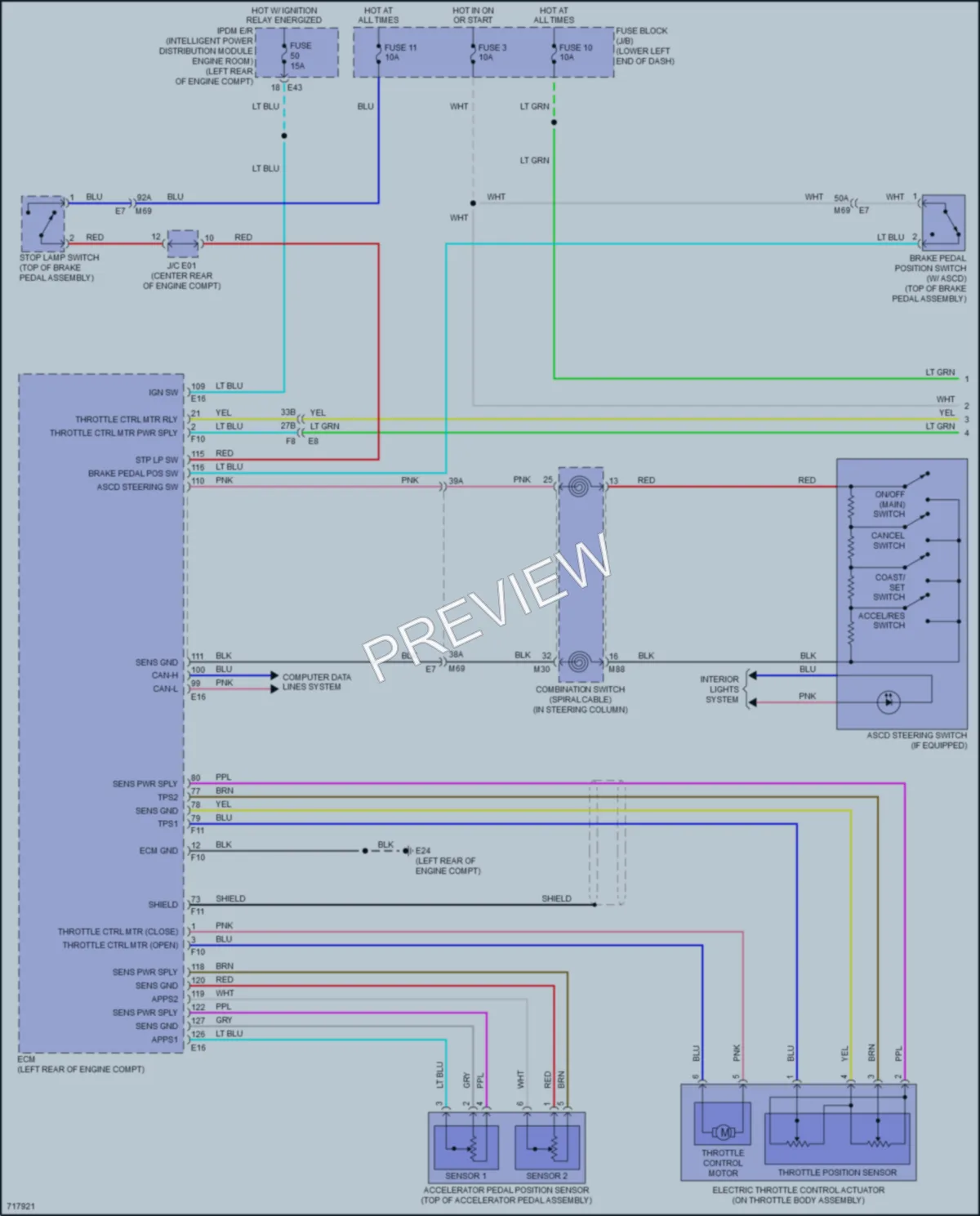 2020 Nissan NV200 Cruise Control wiring diagram preview
