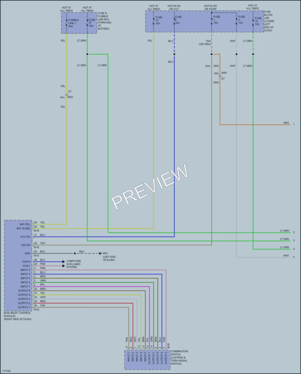 2020 Nissan NV200 Headlights wiring diagram preview