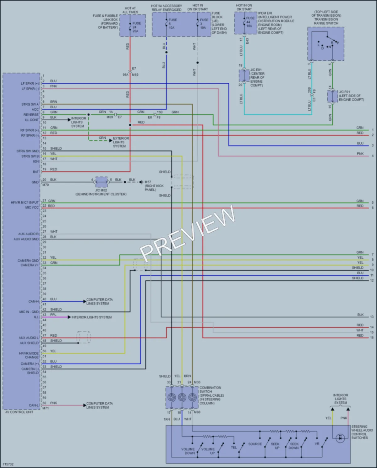 2020 Nissan NV200 Navigation wiring diagram preview