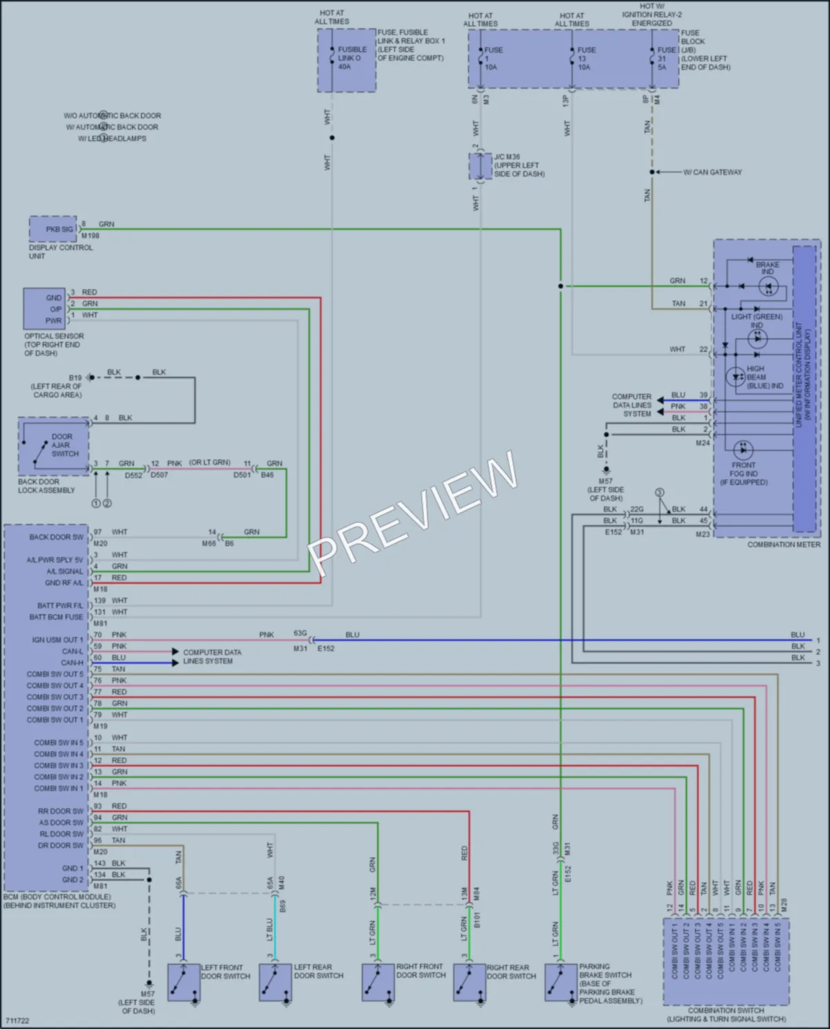 2020 Nissan Pathfinder Headlights wiring diagram preview