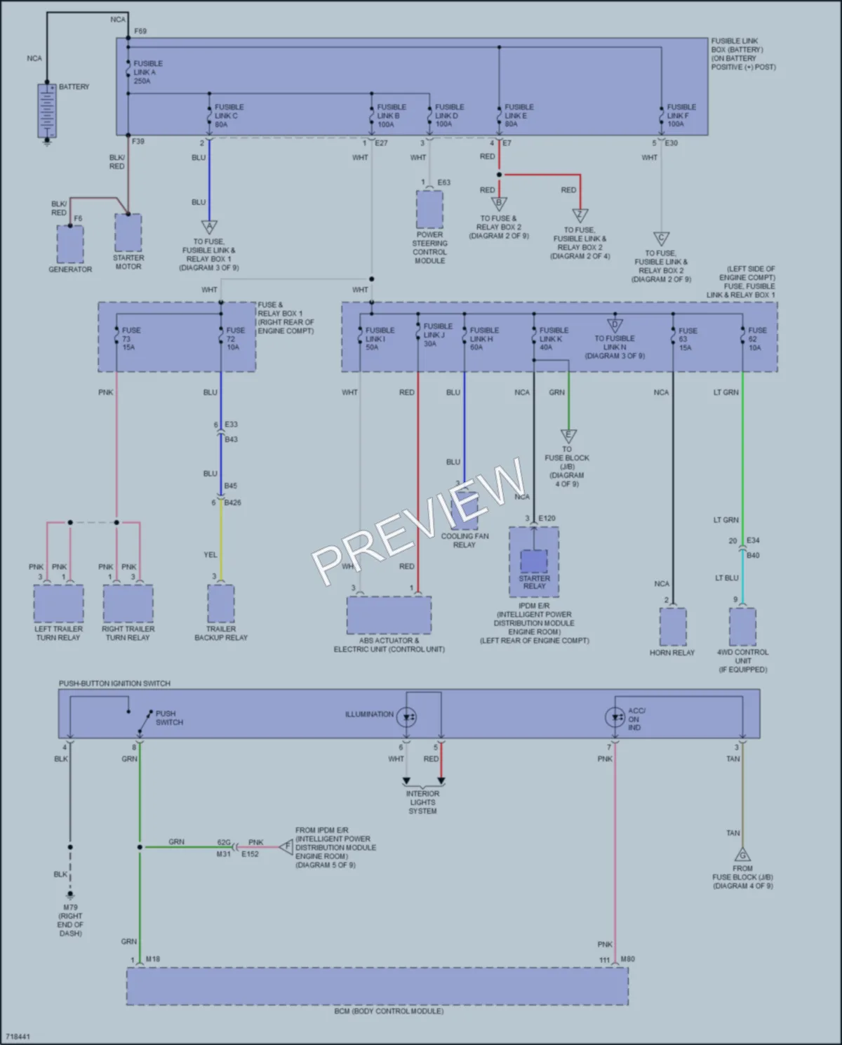 2020 Nissan Pathfinder Power Distribution wiring diagram preview