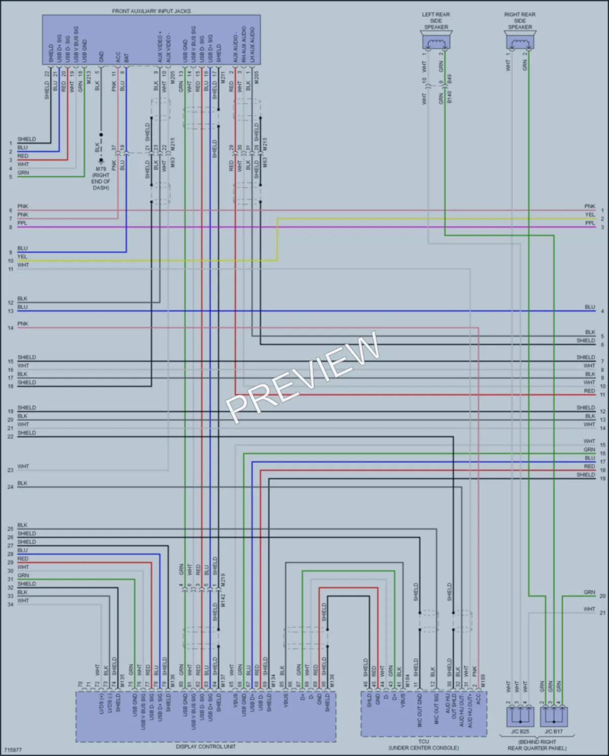 2020 Nissan Pathfinder Radio wiring diagram preview