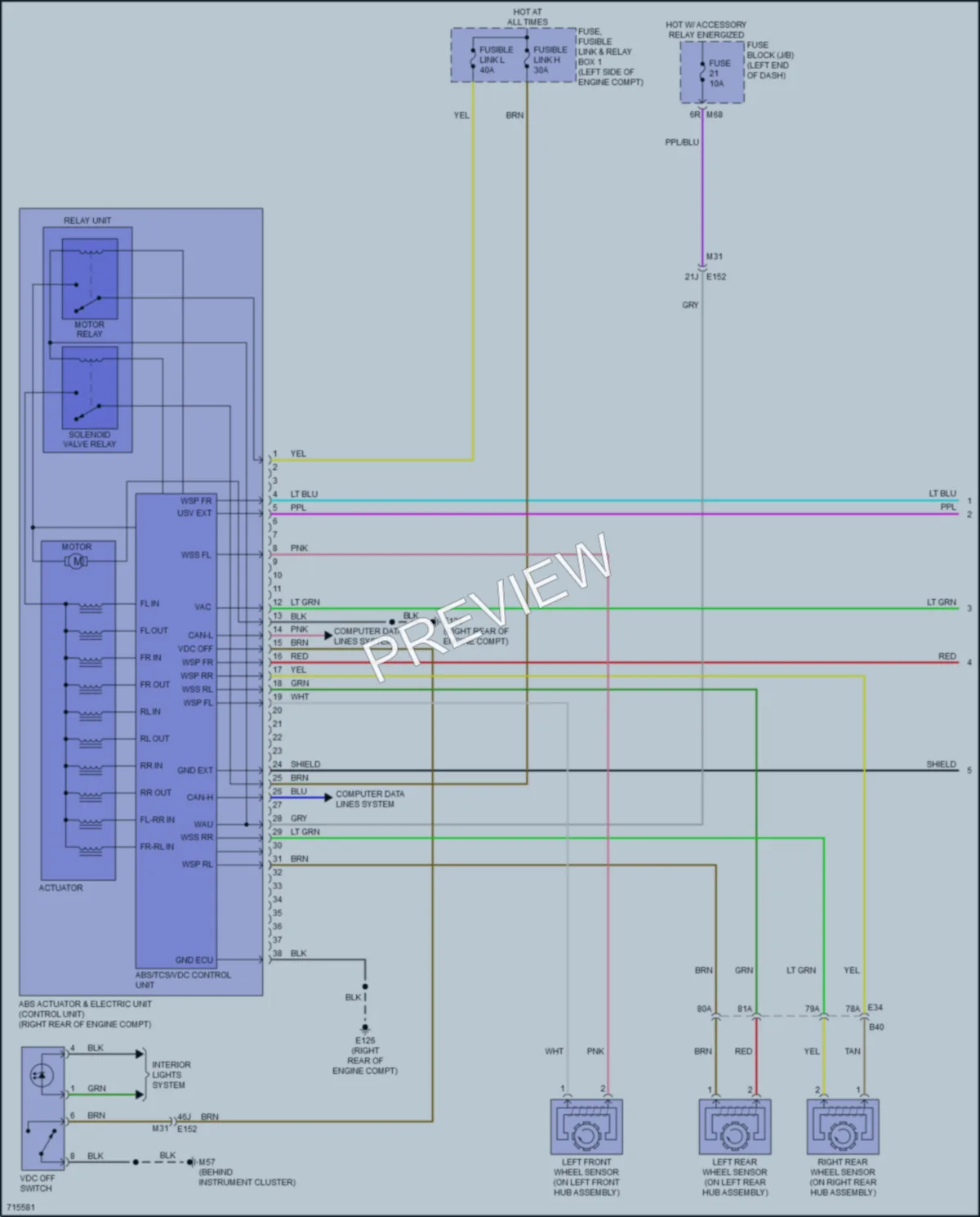 2020 Nissan Rogue Anti Lock Brakes wiring diagram preview