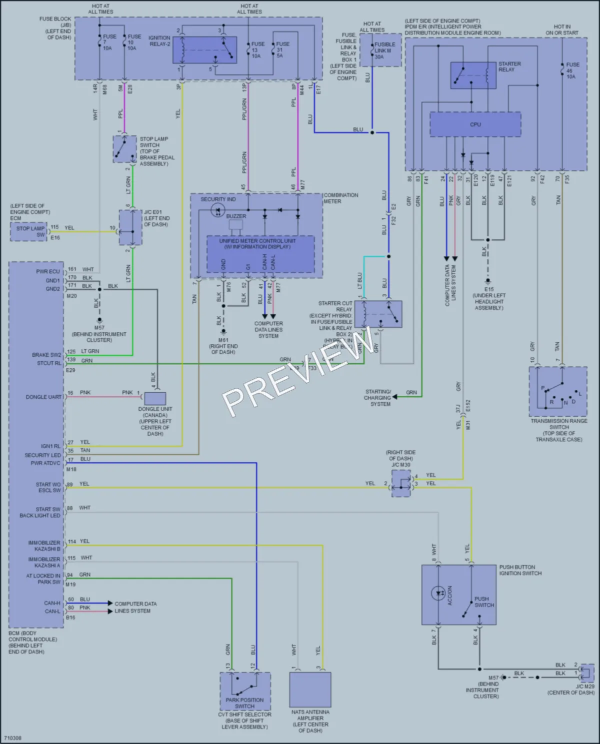 2020 Nissan Rogue Anti Theft wiring diagram preview