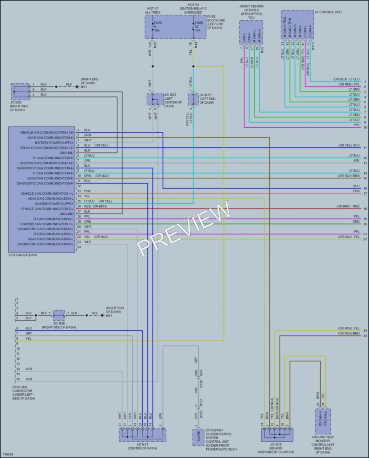 2020 Nissan Rogue Computer Data Lines wiring diagram preview