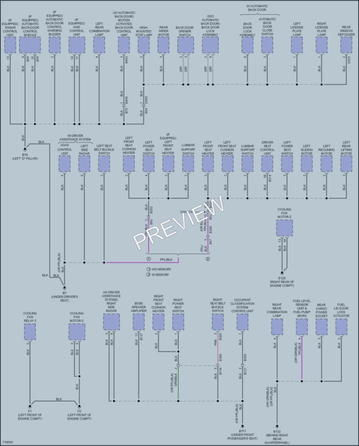 2020 Nissan Rogue Ground Distribution wiring diagram preview