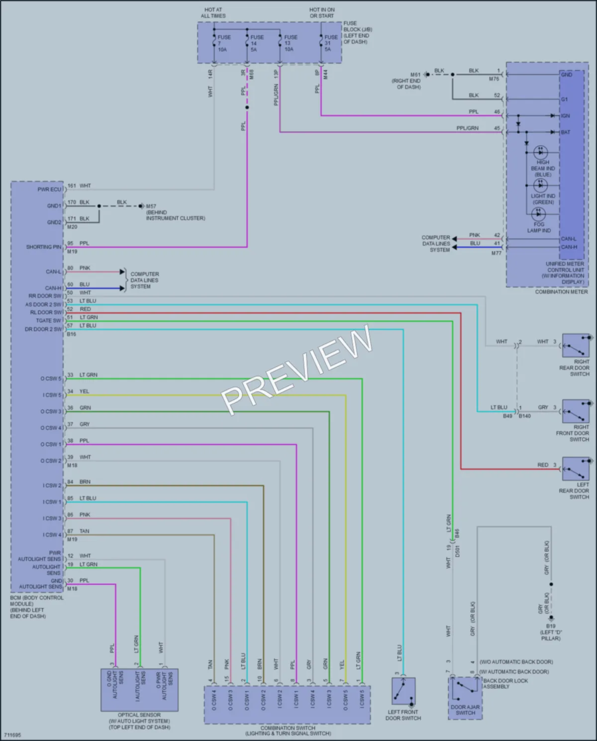 2020 Nissan Rogue Headlights wiring diagram preview