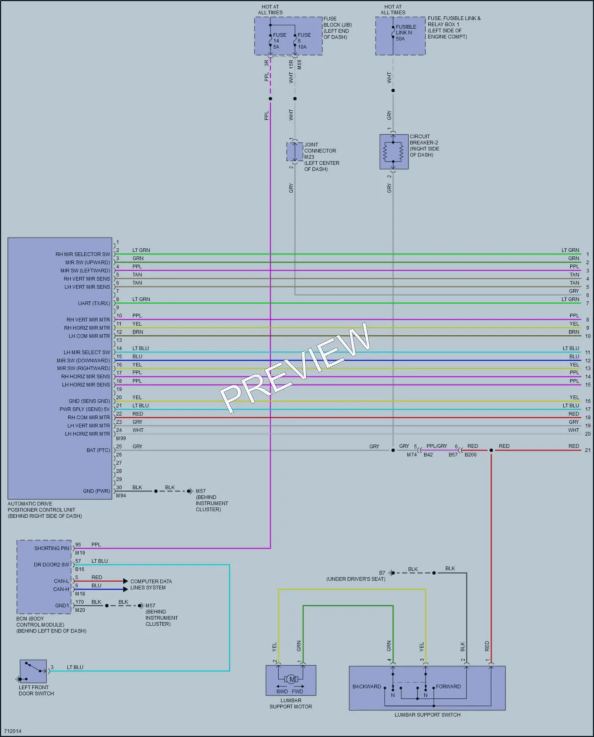 2020 Nissan Rogue Memory Systems wiring diagram preview