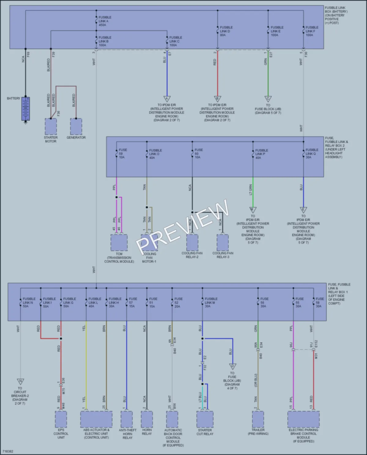 2020 Nissan Rogue Power Distribution wiring diagram preview