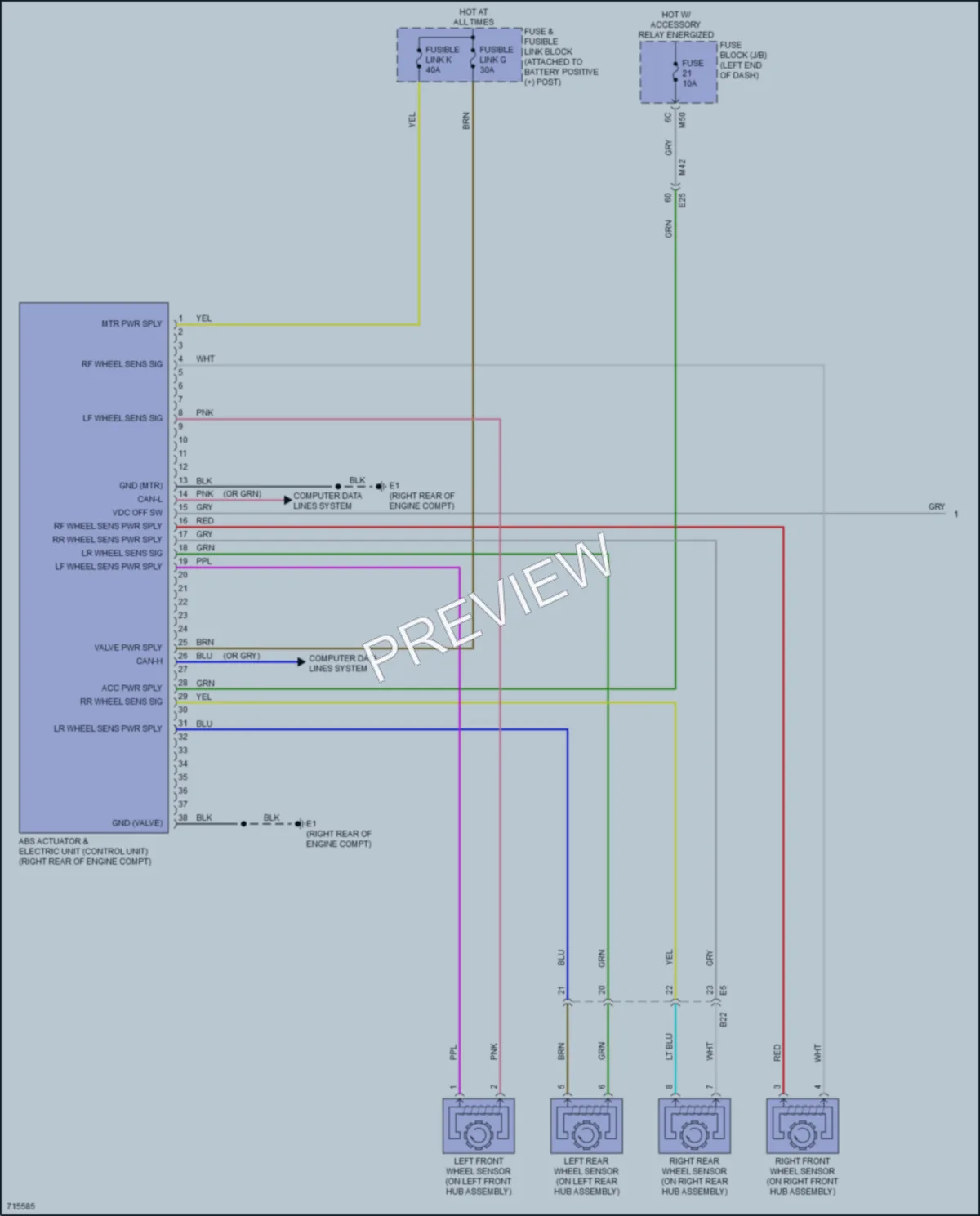 2020 Nissan RogueSport Anti Lock Brakes wiring diagram preview