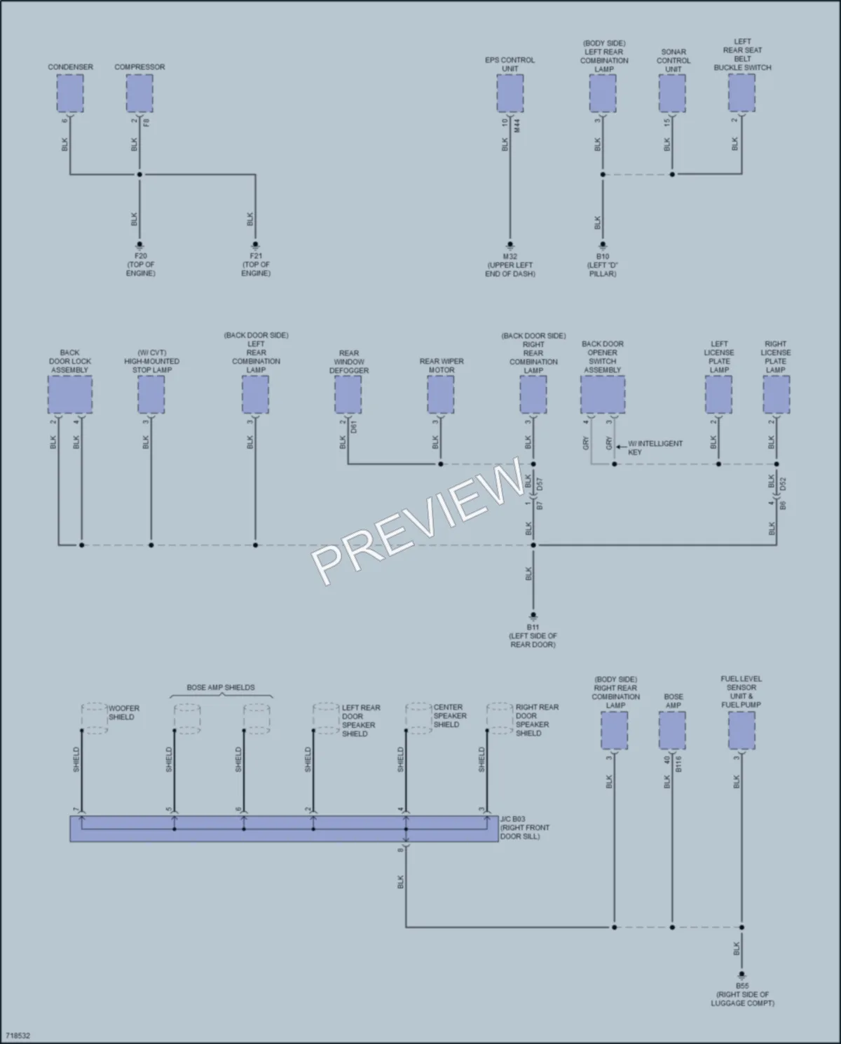 2020 Nissan RogueSport Ground Distribution wiring diagram preview