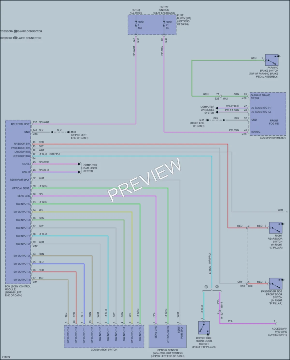 2020 Nissan RogueSport Headlights wiring diagram preview