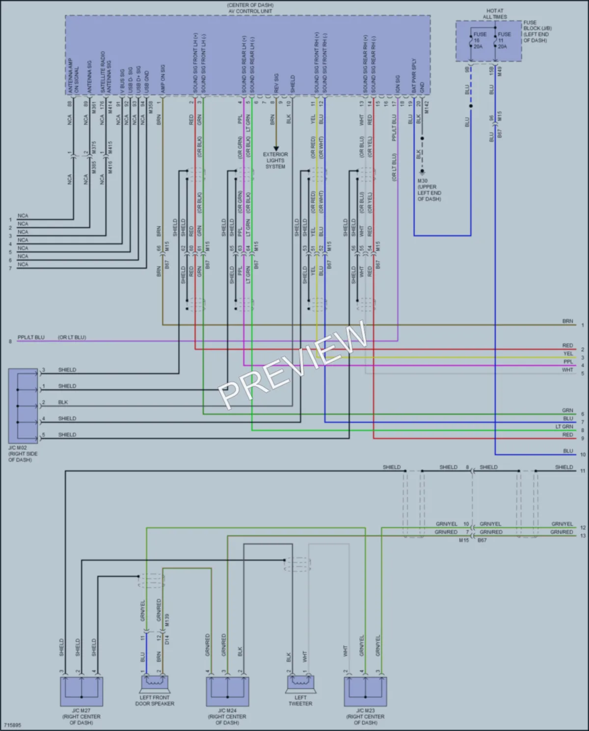 2020 Nissan RogueSport Radio wiring diagram preview