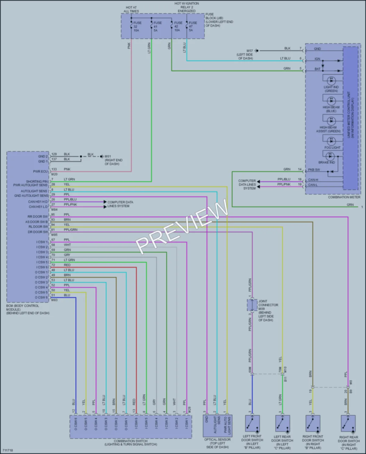 2020 Nissan Sentra Headlights wiring diagram preview