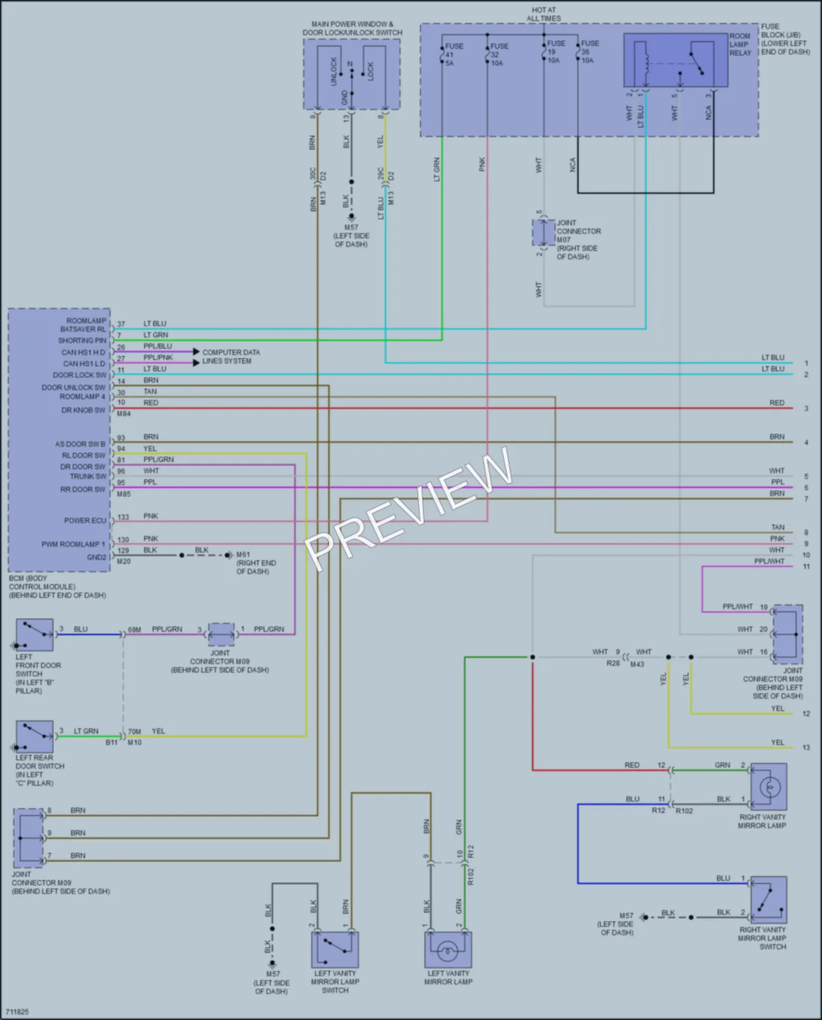 2020 Nissan Sentra Interior Lights wiring diagram preview