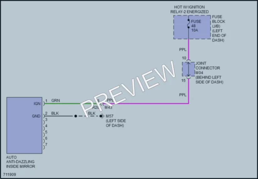 2020 Nissan Sentra Power Mirrors wiring diagram preview