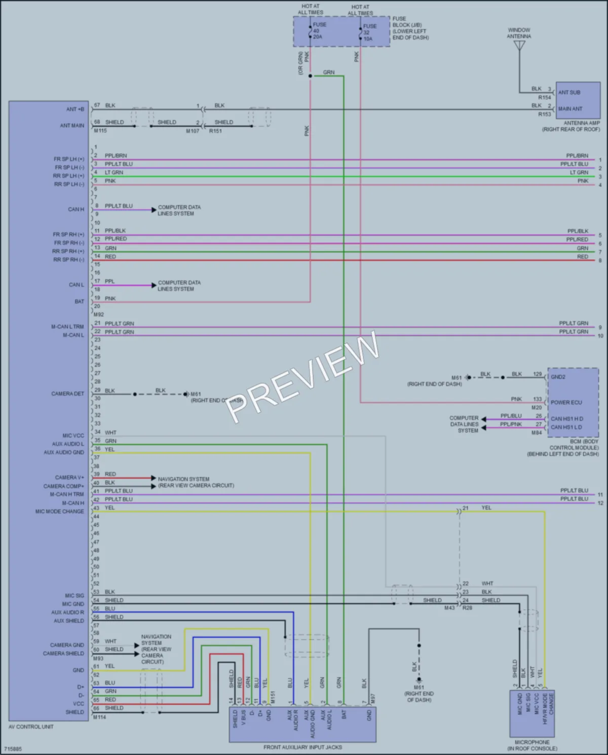 2020 Nissan Sentra Radio wiring diagram preview