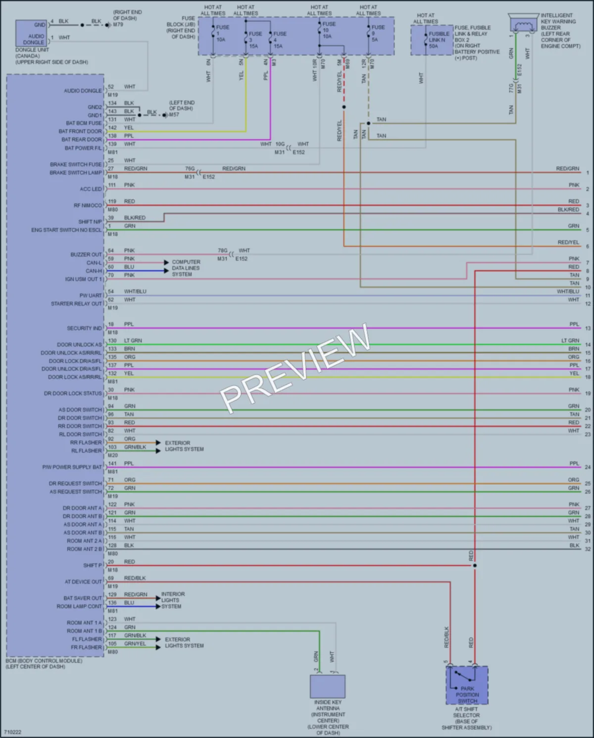 2020 Nissan Titan Power Door Locks wiring diagram preview