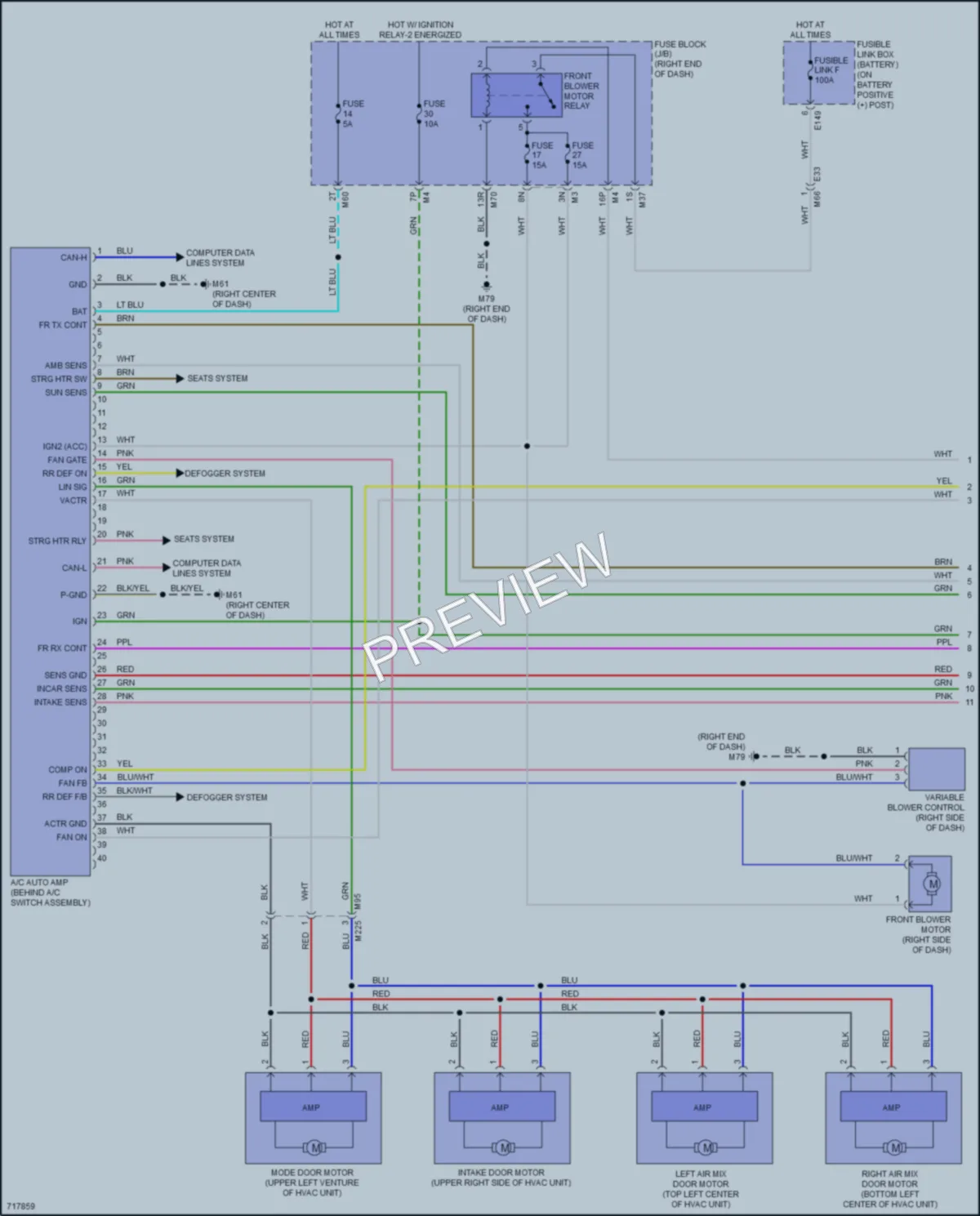 2020 Nissan TitanXD Air Conditioning wiring diagram preview