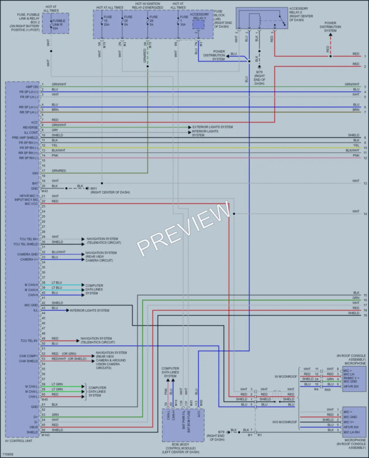 2020 Nissan TitanXD Radio wiring diagram preview
