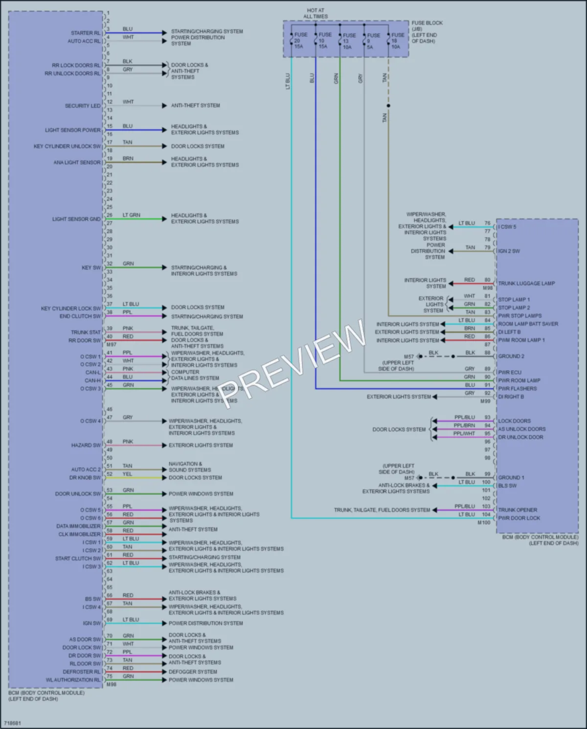 2020 Nissan Versa Body Control Modules wiring diagram preview