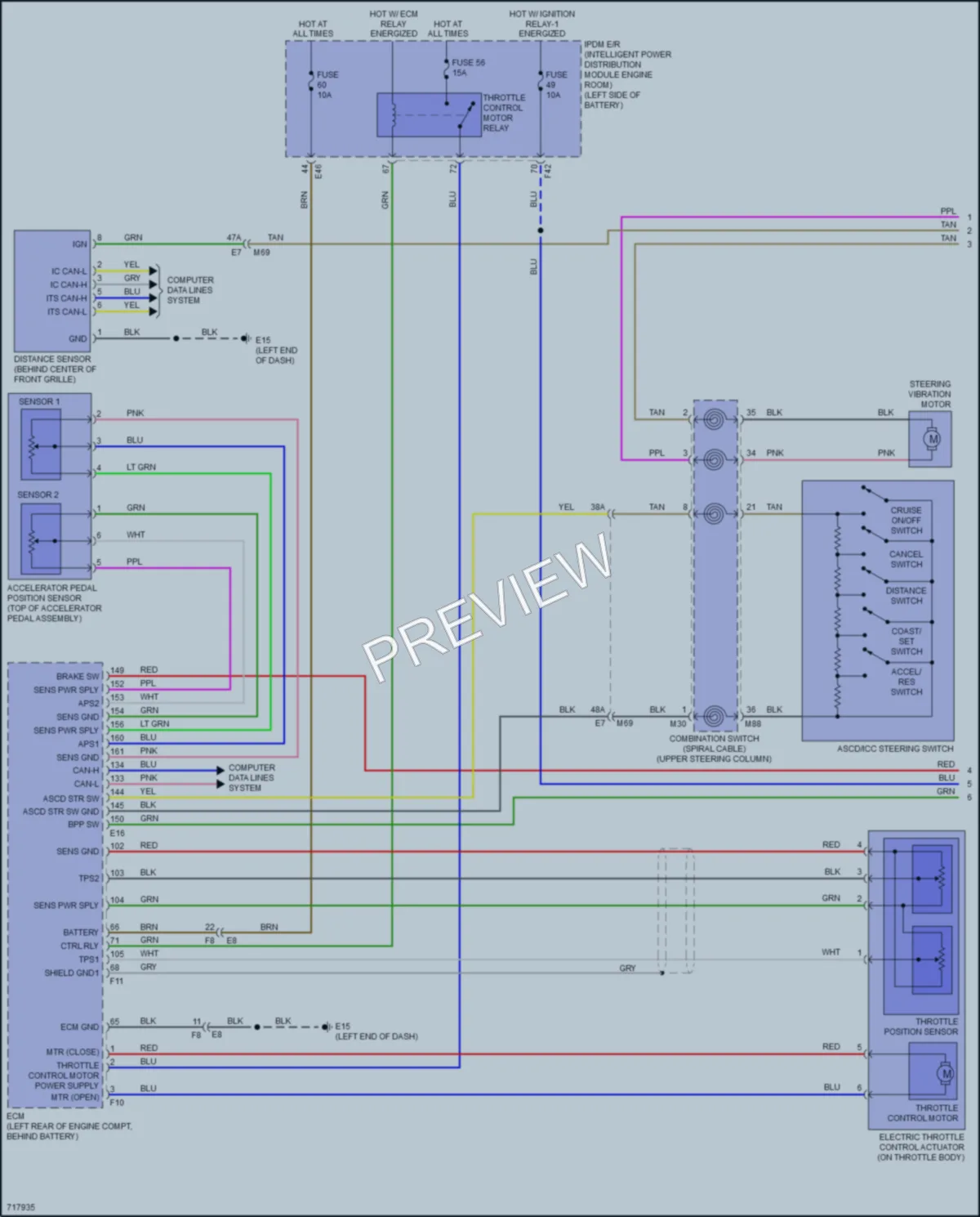 2020 Nissan Versa Cruise Control wiring diagram preview