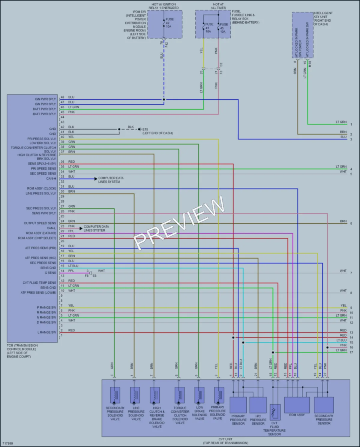 2020 Nissan Versa Transmission wiring diagram preview