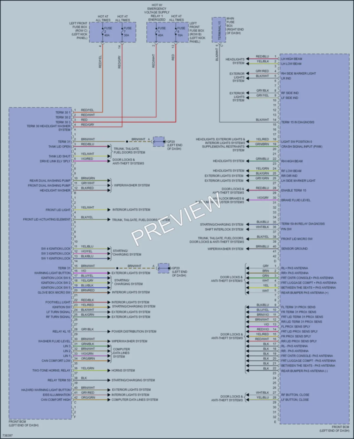 2020 Porsche 718Boxster Body Control Modules wiring diagram preview
