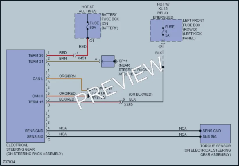 2020 Porsche 718Boxster Electronic Power Steering wiring diagram preview