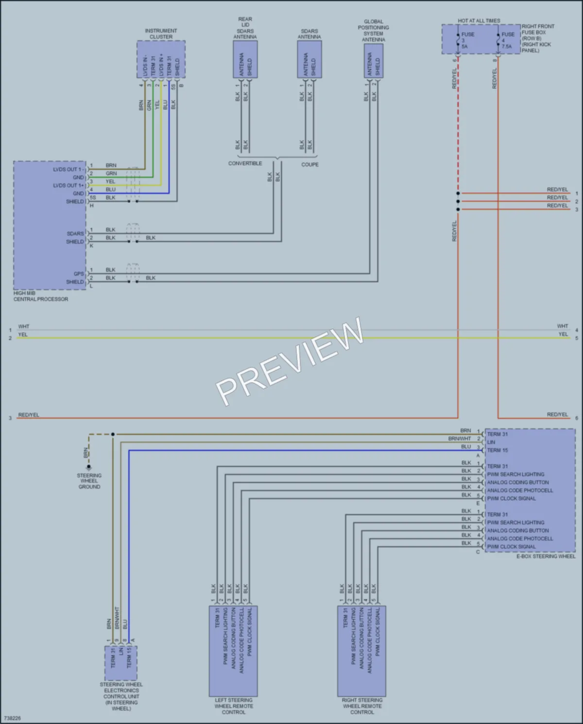 2020 Porsche 718Boxster Radio wiring diagram preview