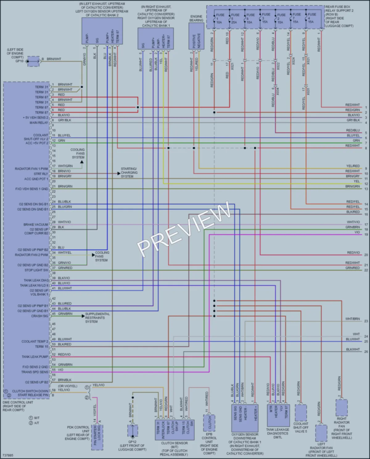 2020 Porsche 718Cayman Engine Performance wiring diagram preview