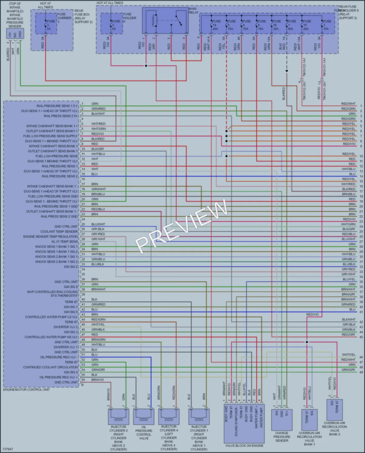 2020 Porsche 911 Engine Performance wiring diagram preview