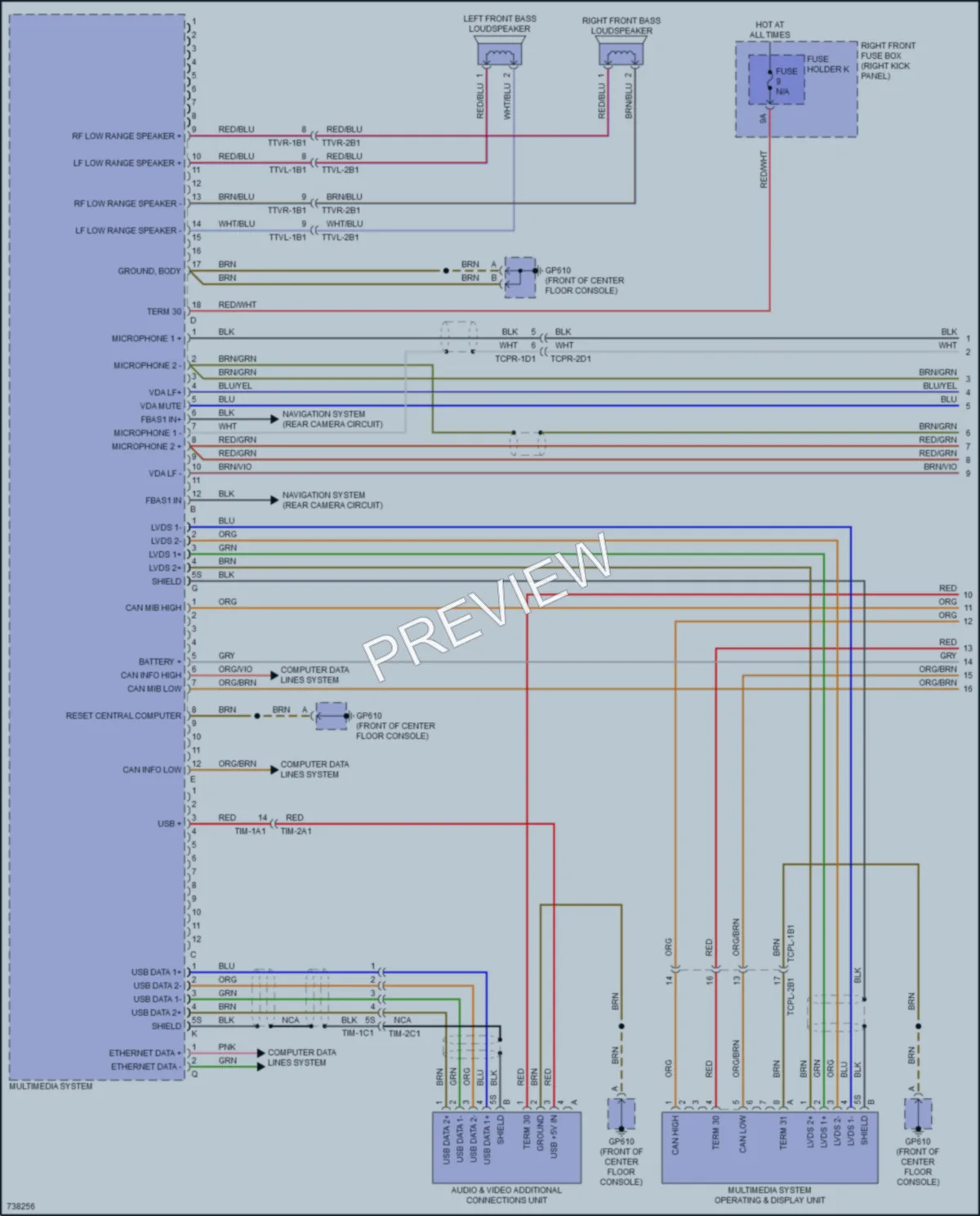 2020 Porsche 911 Radio wiring diagram preview
