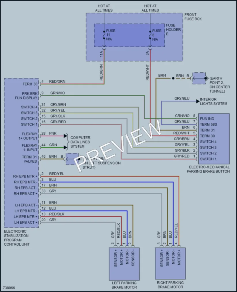 2020 Porsche CayenneCoupeHybrid Shift Interlock wiring diagram preview