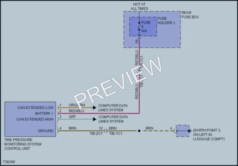 2020 Porsche CayenneHybrid Warning Systems wiring diagram preview