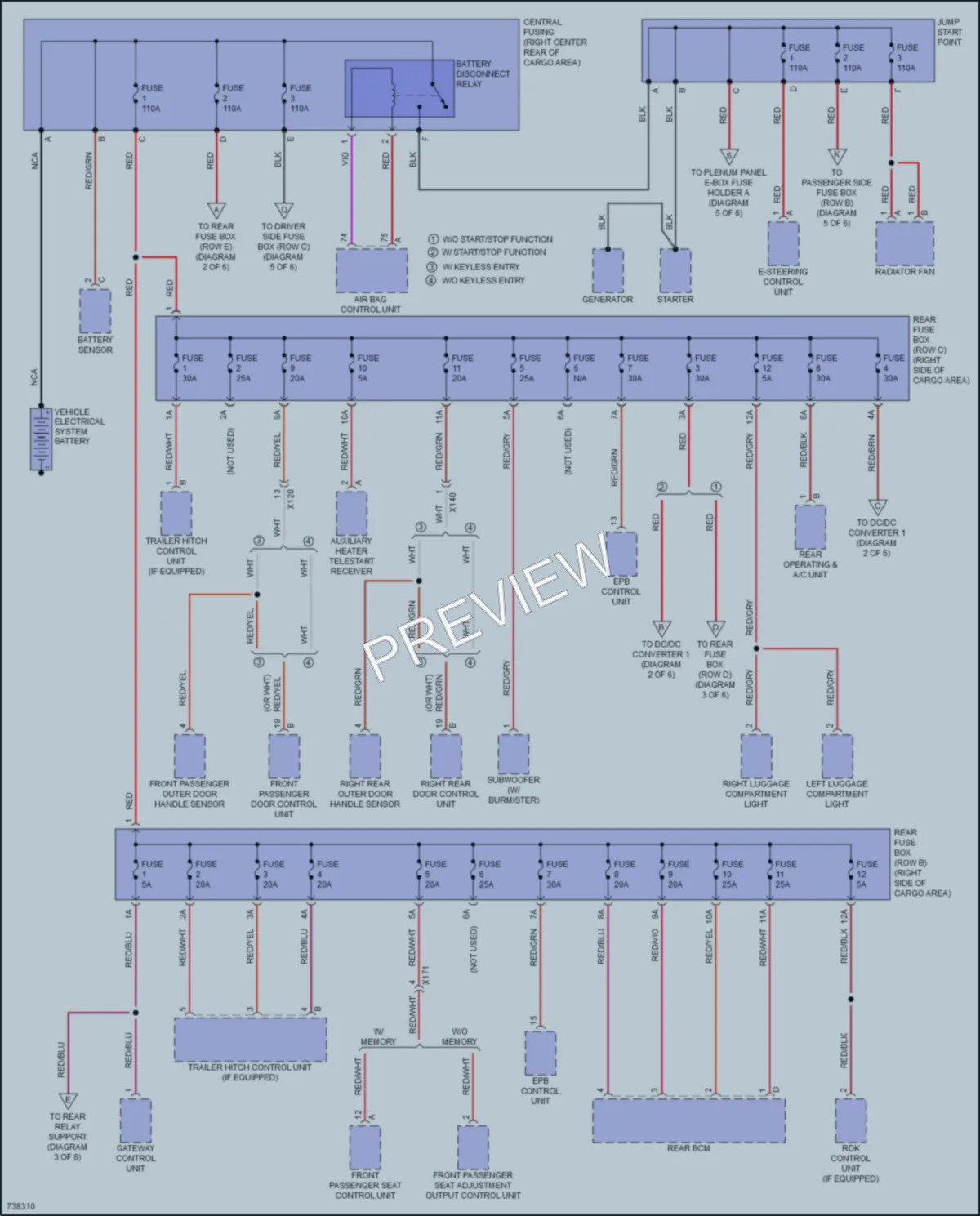 2020 Porsche Macan Power Distribution wiring diagram preview