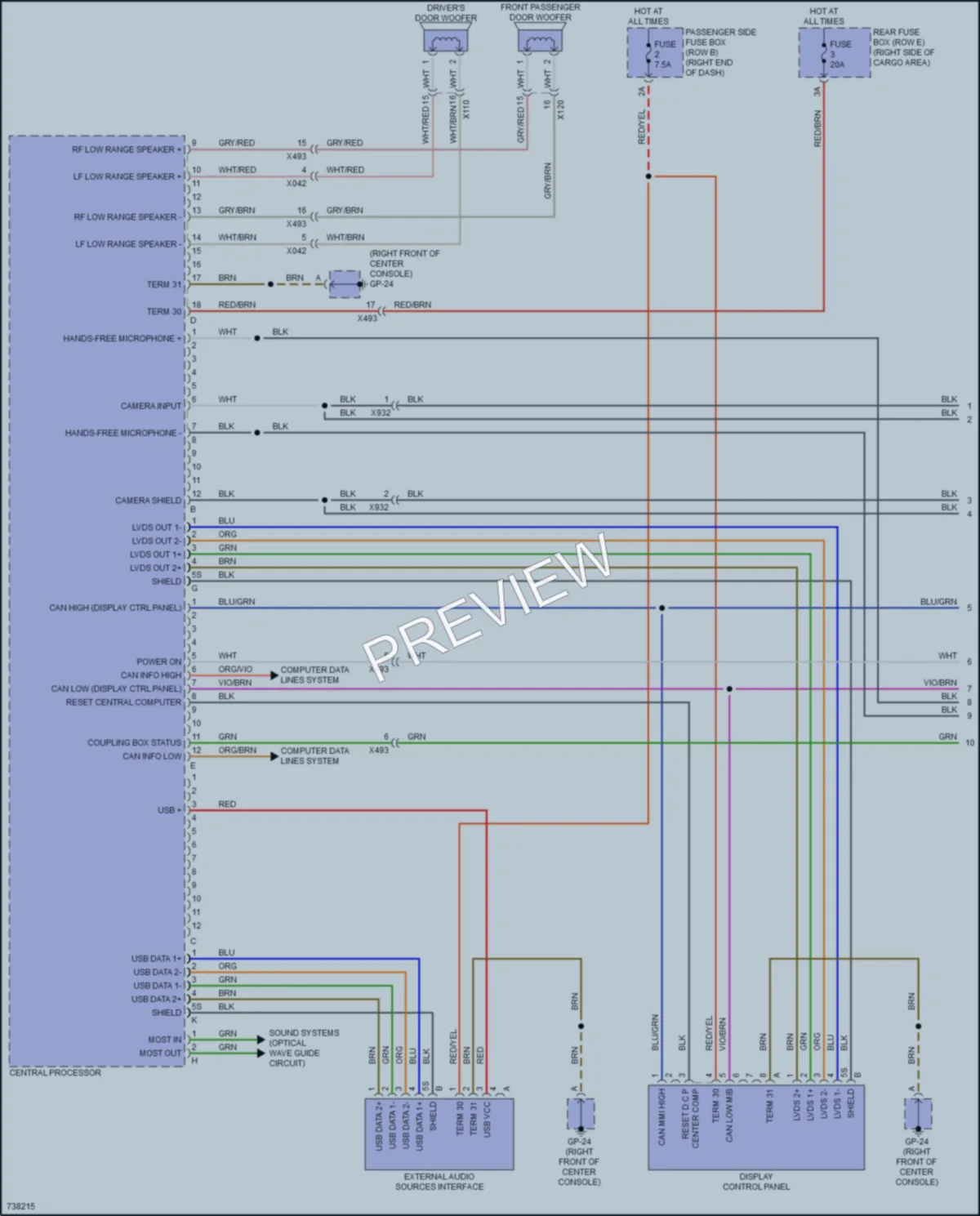 2020 Porsche Macan Radio wiring diagram preview