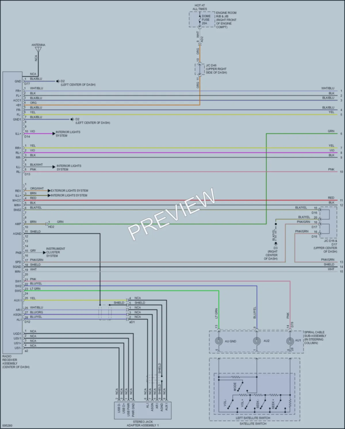 2020 Toyota 86 Radio wiring diagram preview