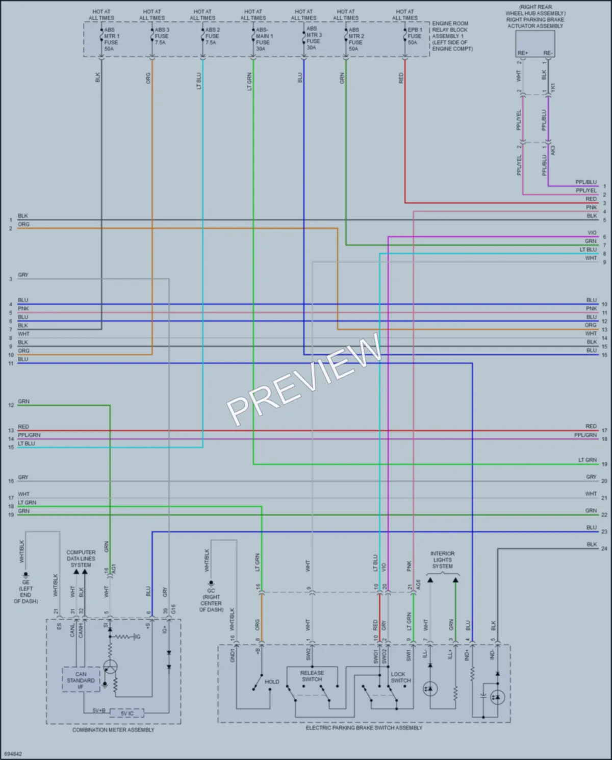 2020 Toyota Avalon Anti Lock Brakes wiring diagram preview