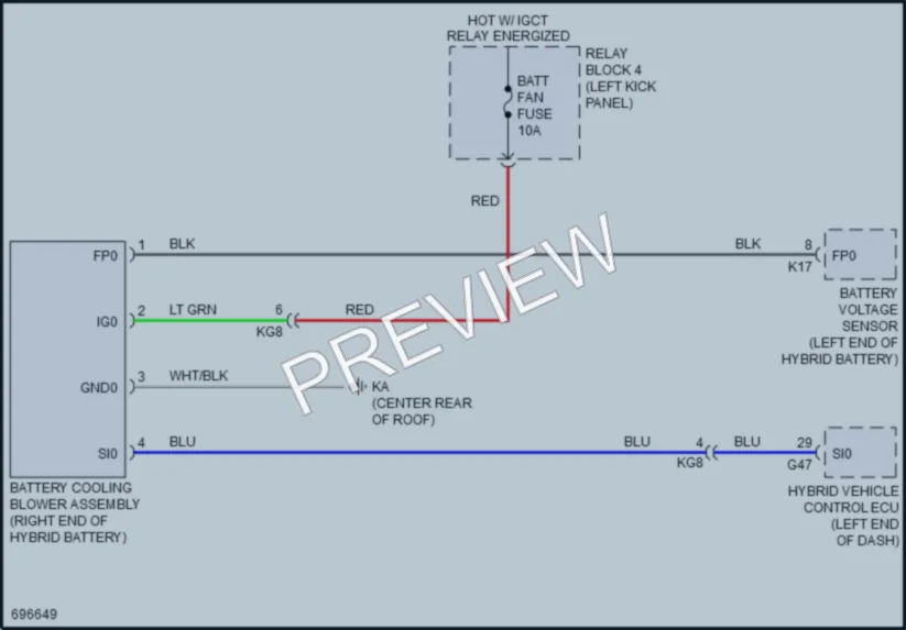 2020 Toyota Avalon Cooling Fan wiring diagram preview
