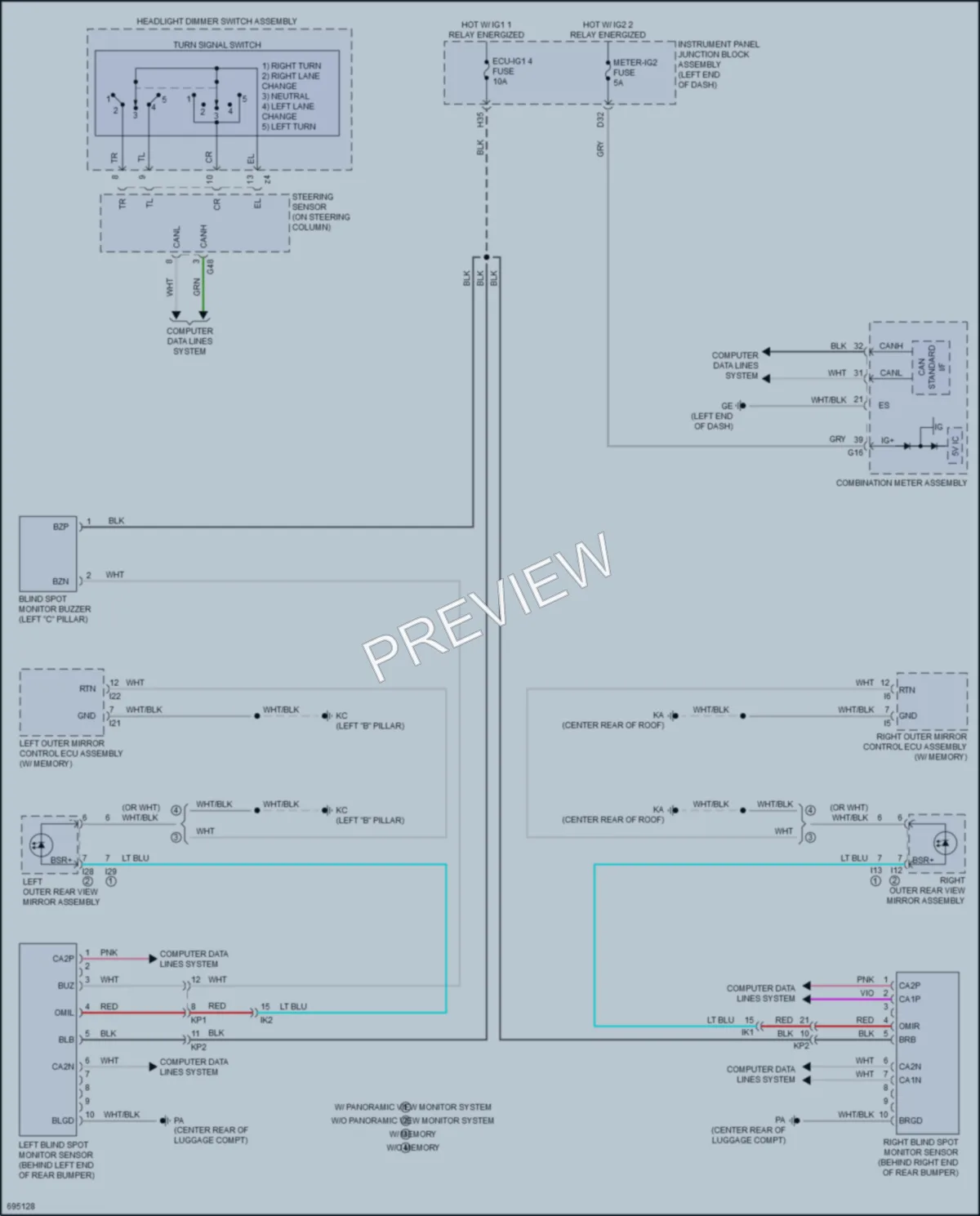 2020 Toyota AvalonHybrid Navigation wiring diagram preview
