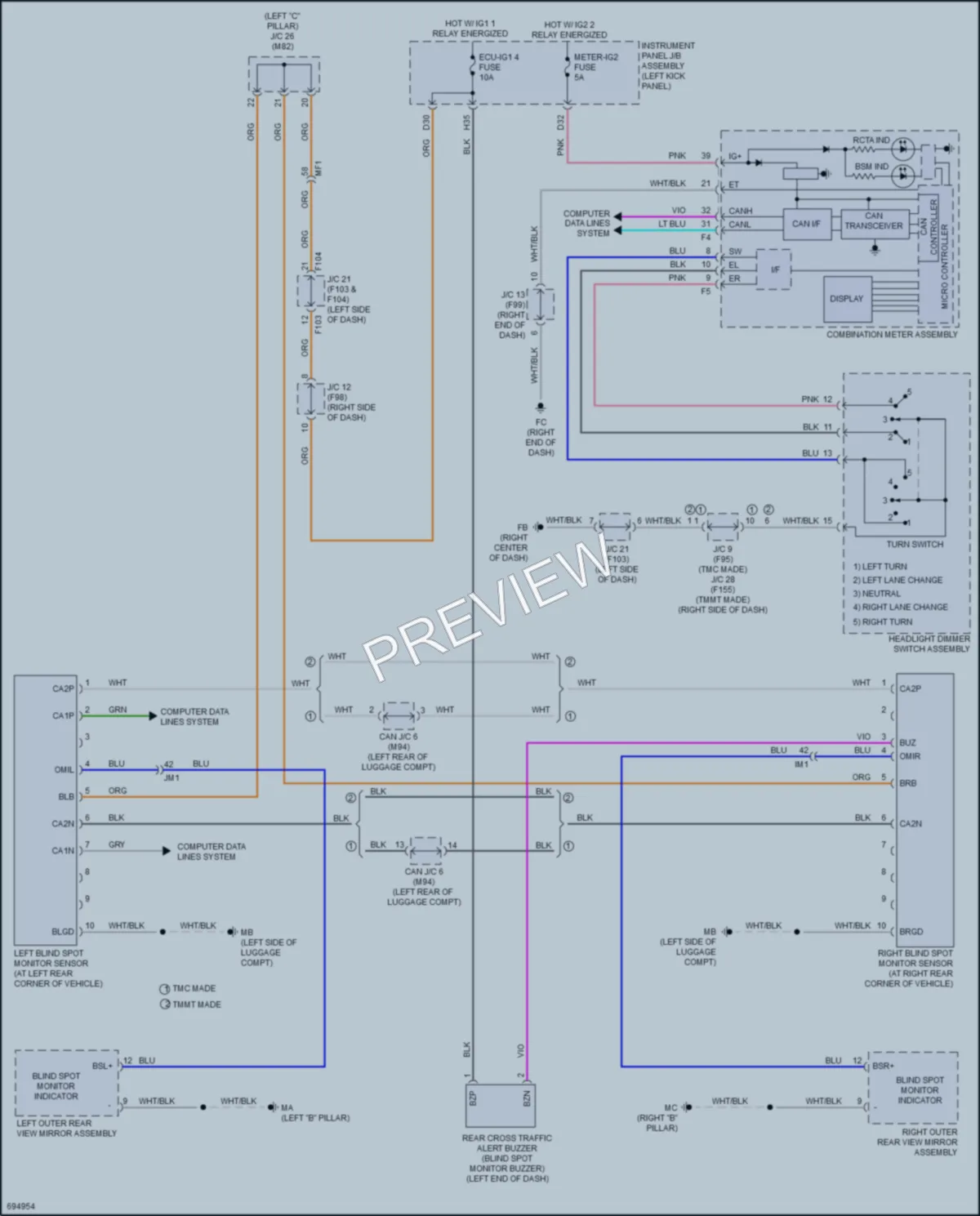 2020 Toyota CHR Navigation wiring diagram preview