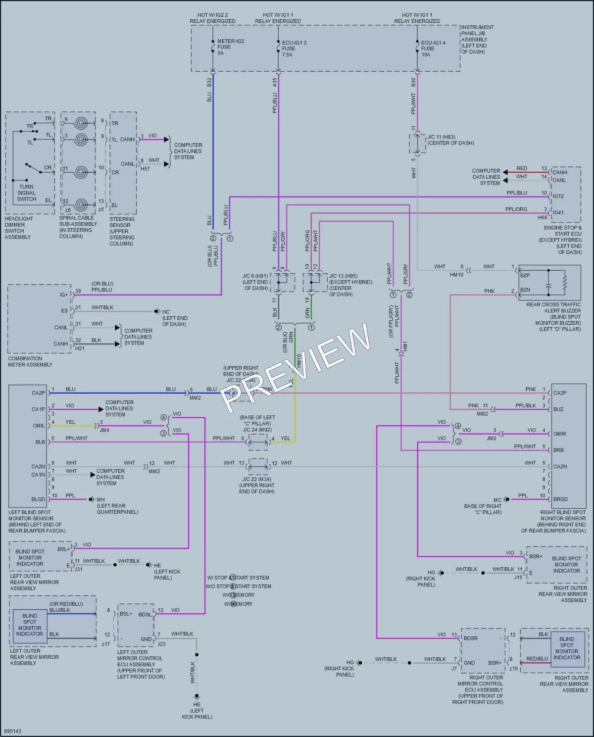 2020 Toyota HighlanderHybrid Navigation wiring diagram preview