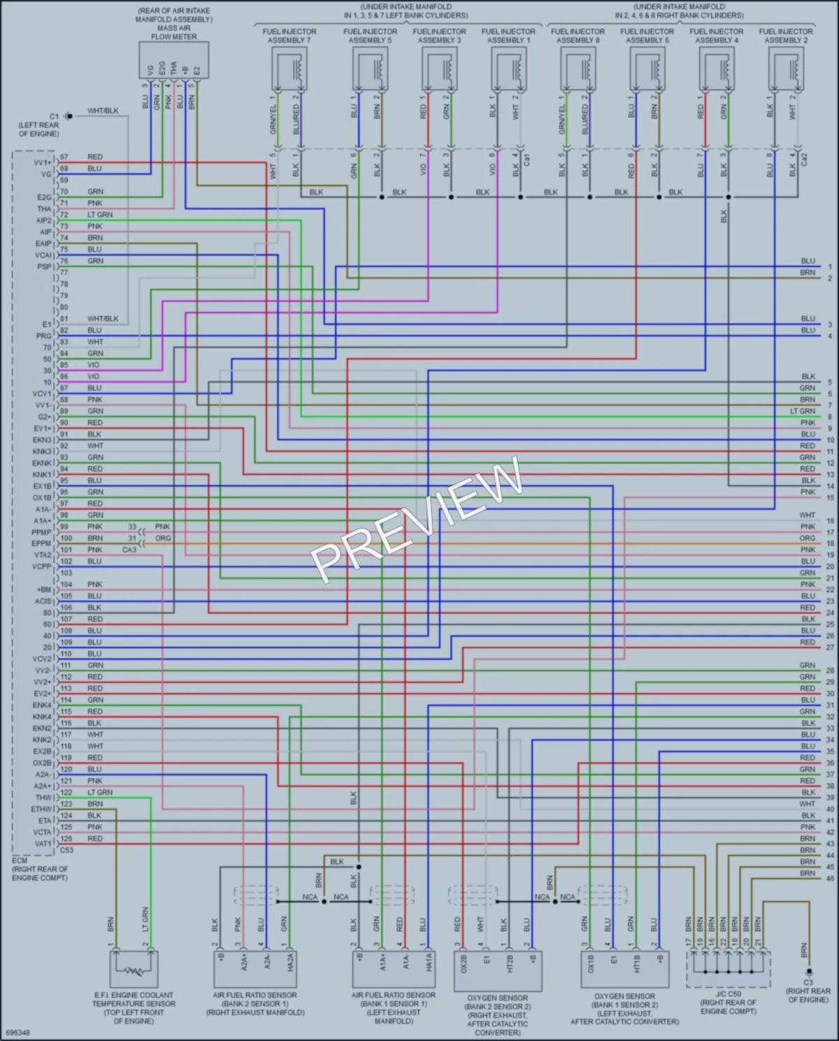 2020 Toyota LandCruiser Engine Performance wiring diagram preview