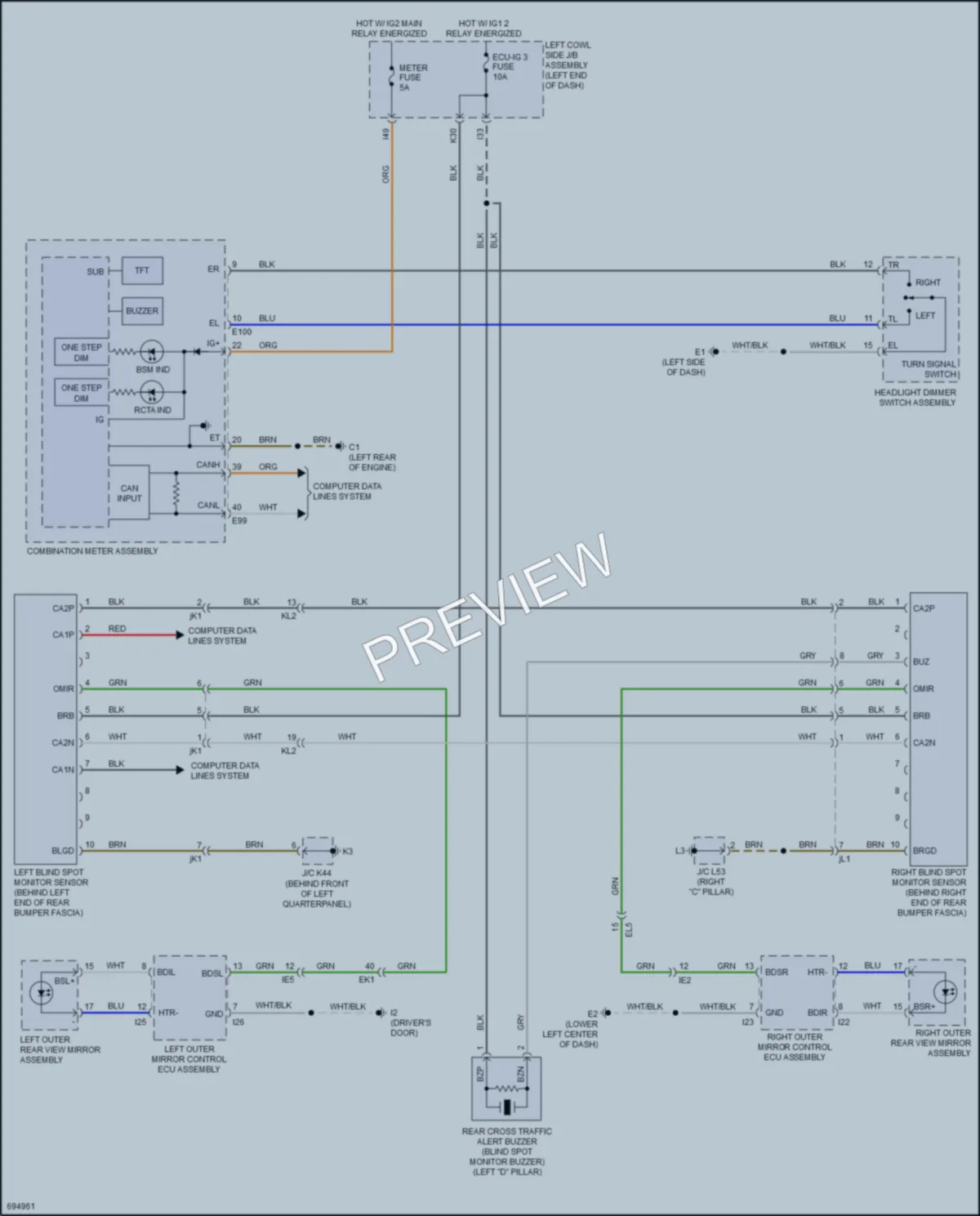 2020 Toyota LandCruiser Navigation wiring diagram preview