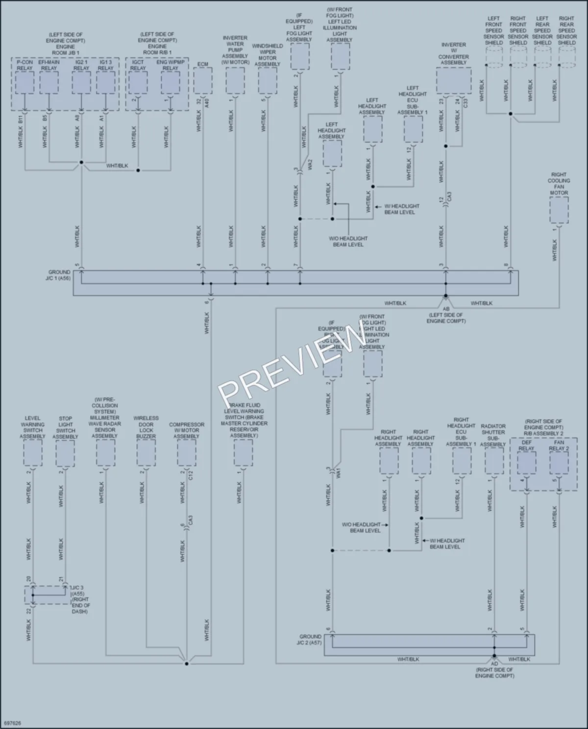 2020 Toyota 4Wd Ground Distribution wiring diagram preview