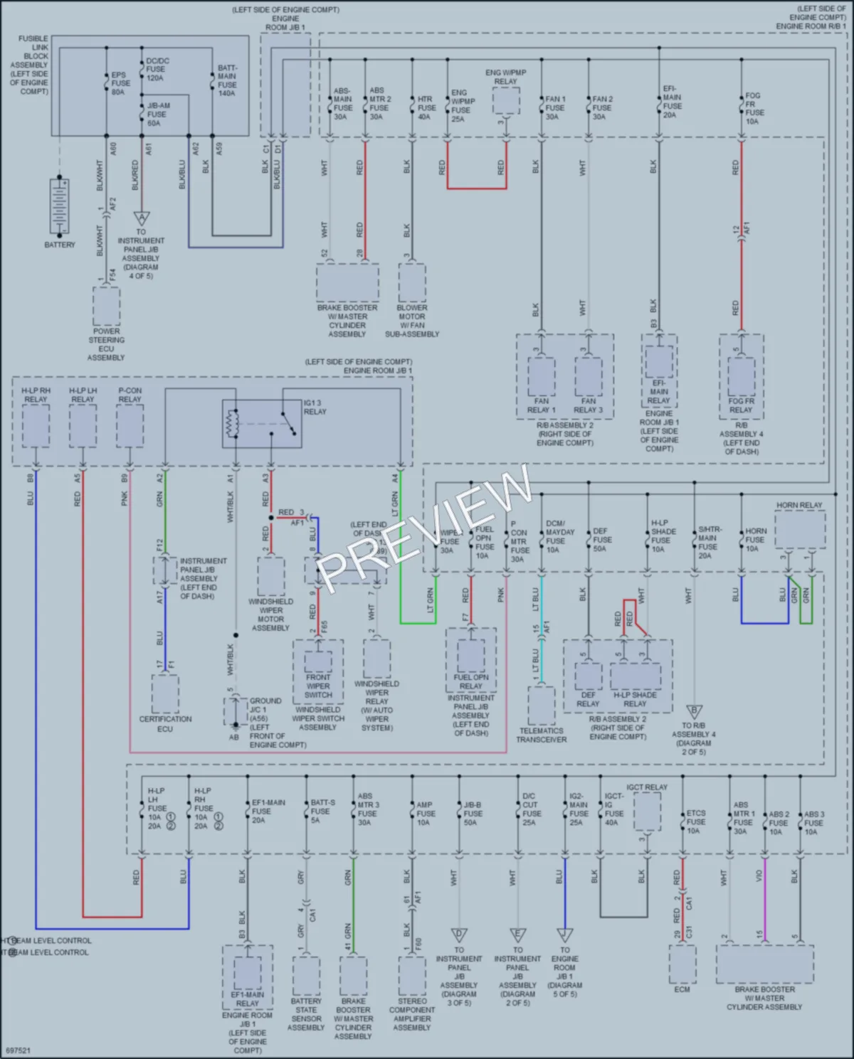 2020 Toyota 4Wd Power Distribution wiring diagram preview