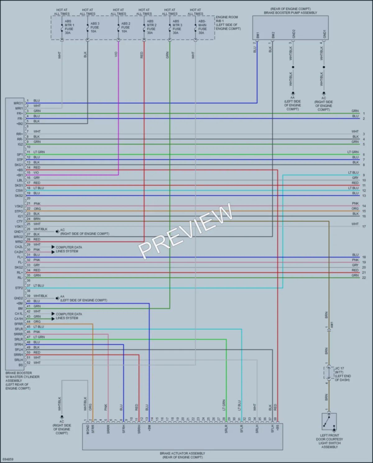 2020 Toyota Fwd Anti Lock Brakes wiring diagram preview