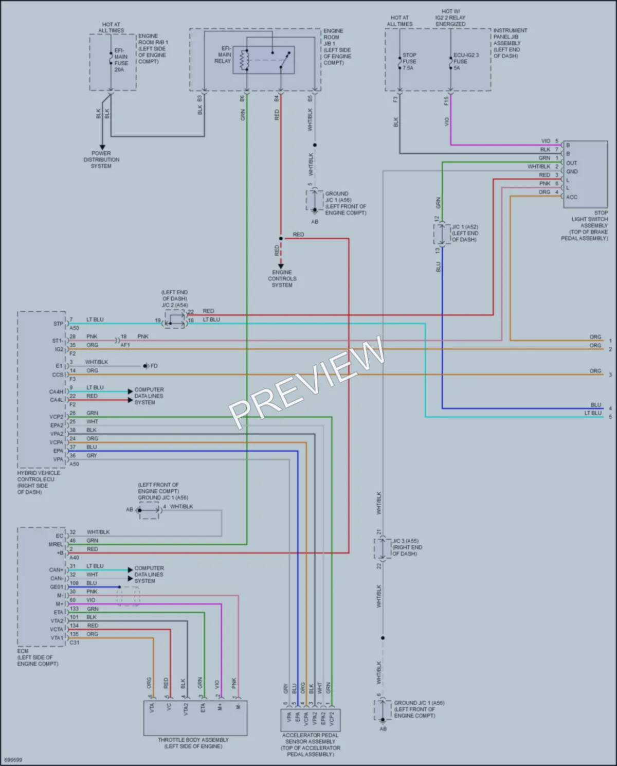 2020 Toyota Fwd Cruise Control wiring diagram preview